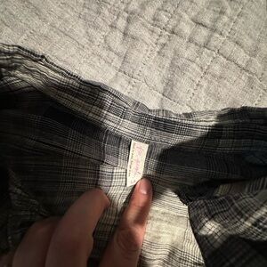 Plaid Shirt in Black and White